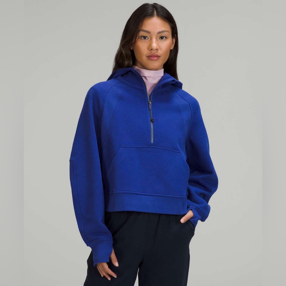 Lululemon Scuba Oversized Half-Zip Hoodie Psychic Blue M/L W3DM4S